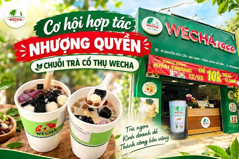 Cơ hội hợp tác nhượng quyền chuỗi trà cổ thụ WECHA