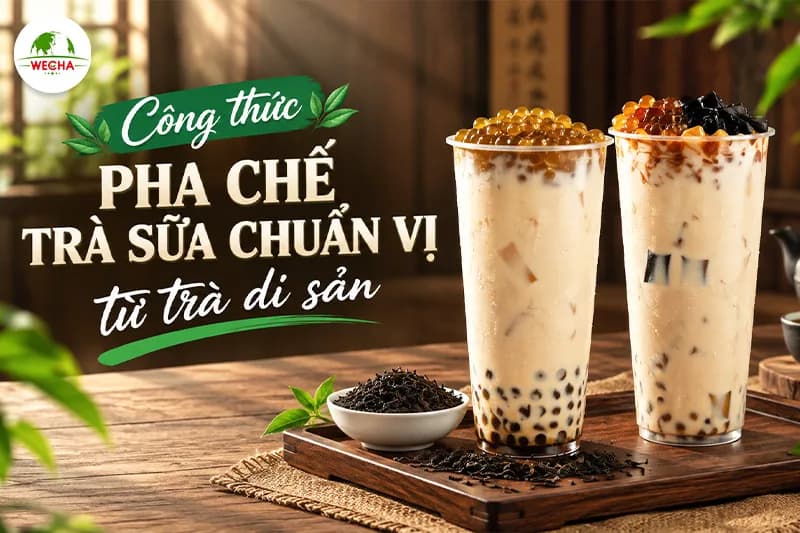 Công thức pha chế trà sữa chuẩn vị từ trà di sản