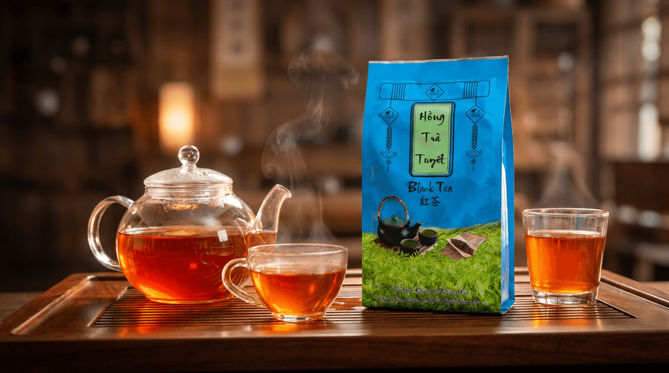 Nhiệt độ 90 độ C chuẩn xác để ủ trà Shan Tuyết cổ thụ giữ trọn vị mật ngọt tự nhiên không bị chát đắng