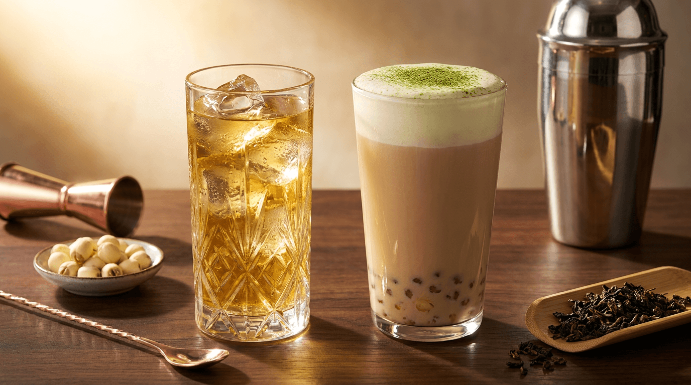 So sánh cốt trà mộc tự nhiên WECHA và trà tẩm hương liệu công nghiệp trong pha chế trà sữa