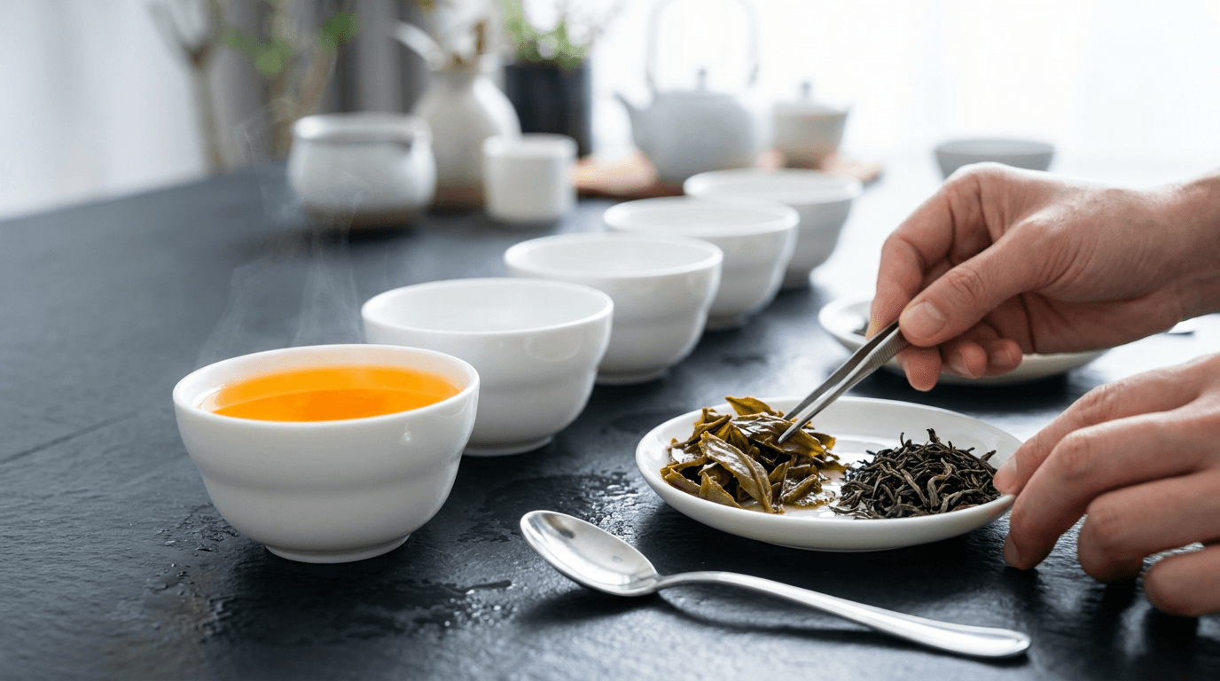 Minh họa cho đoạn: 4. Quy trình kiểm định chất lượng trà sau lưu kho định kỳ