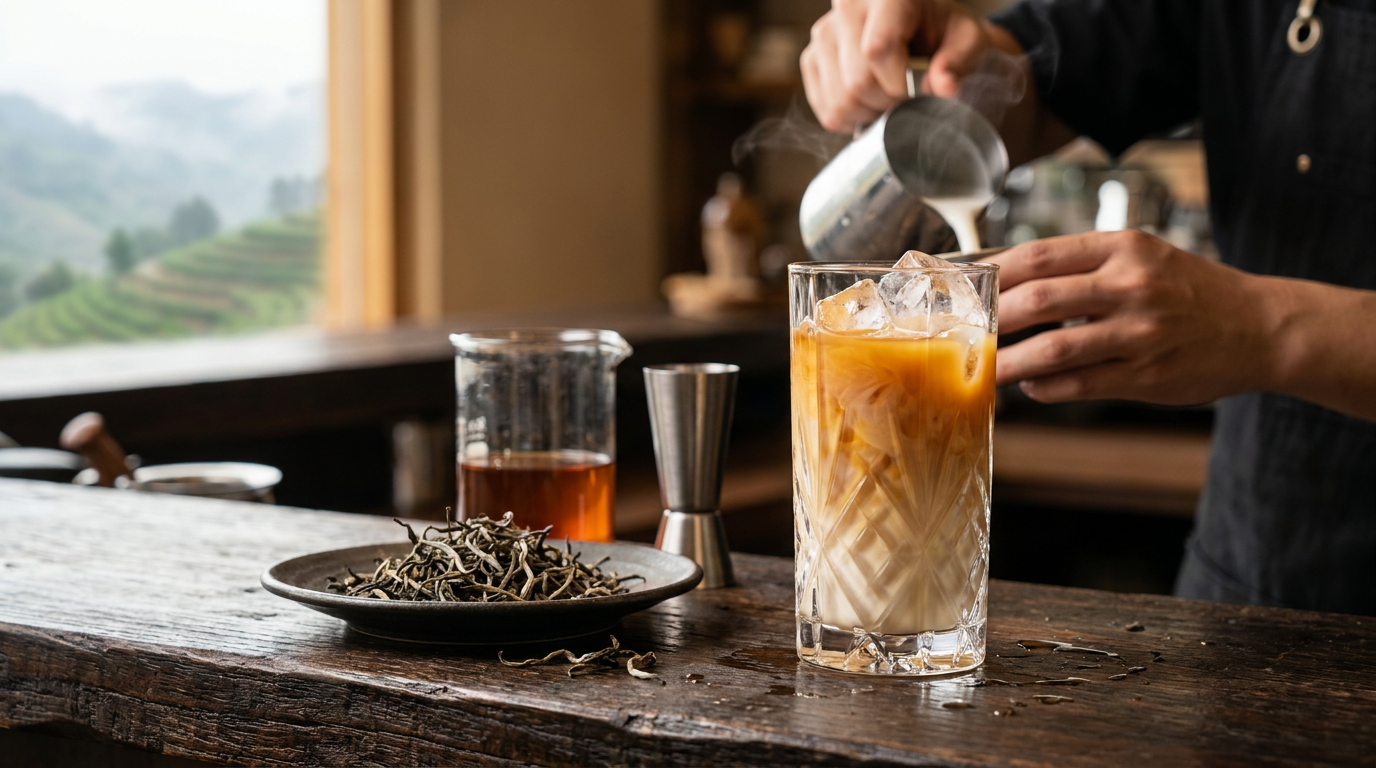 Ứng Dụng Thực Chiến: Công Thức Trà Sữa Shan Tuyết Cao Cấp Chuẩn Hóa Quầy Bar F&B