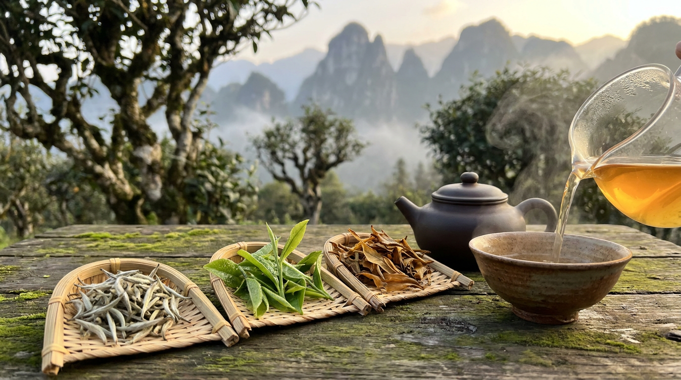 Nguồn Gốc Thổ Nhưỡng Shan Tuyết Cổ Thụ & Bảng So Sánh Phân Cấp Nguyên Liệu Trà